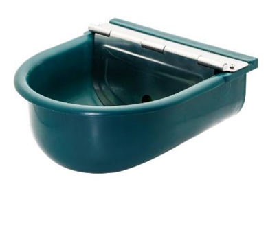 Plastic water bowl with adjustable brass float valve—4.0L