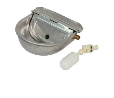 SS304 water bowl with adjustable plastic float valve---2L